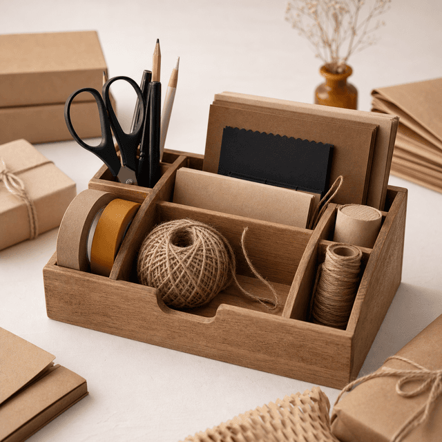Packing Bench Caddy — Desktop organiser