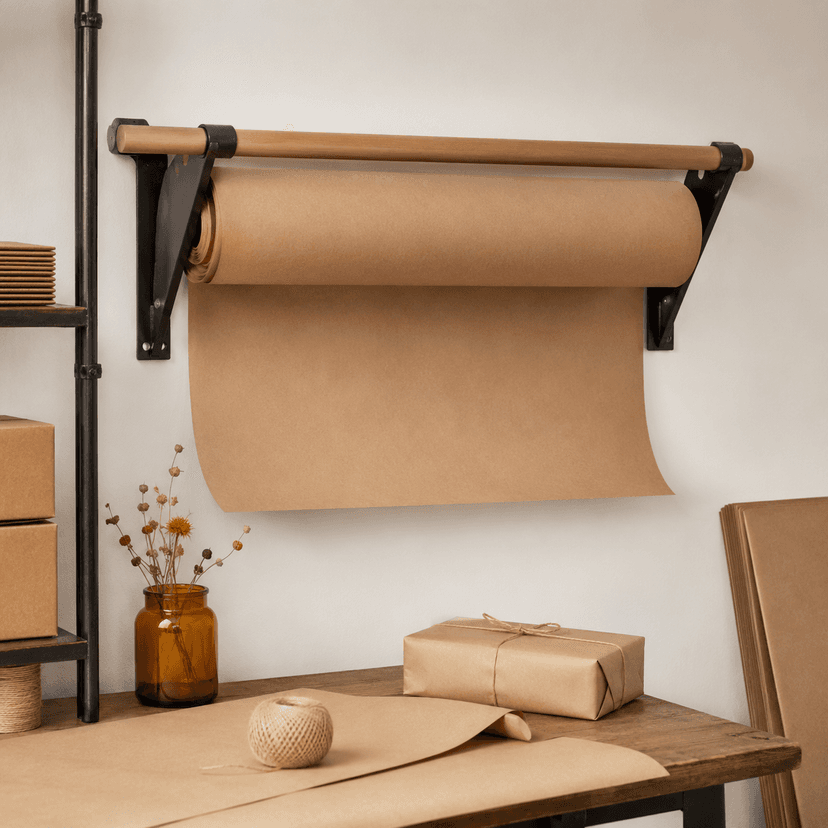 Wall-Mount Roll Dispenser Rack