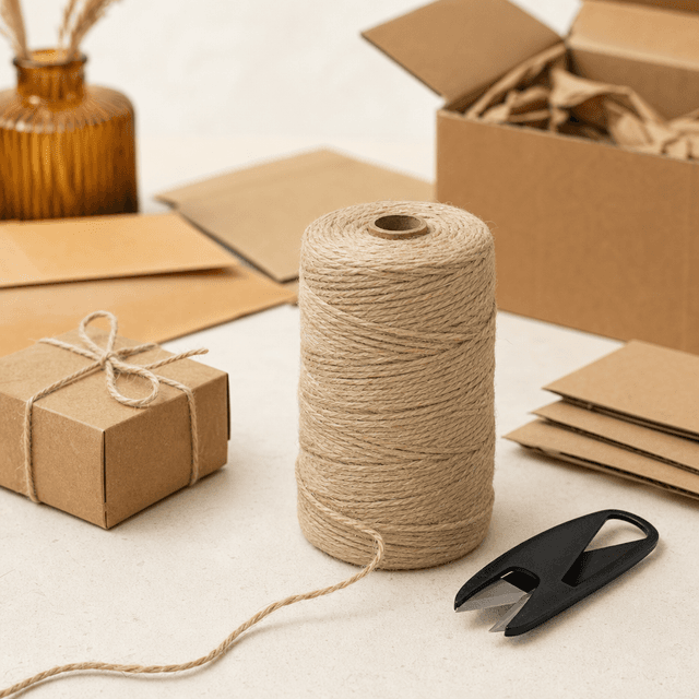 Cotton Twine Spool + Cutter — Spool with inline cutter